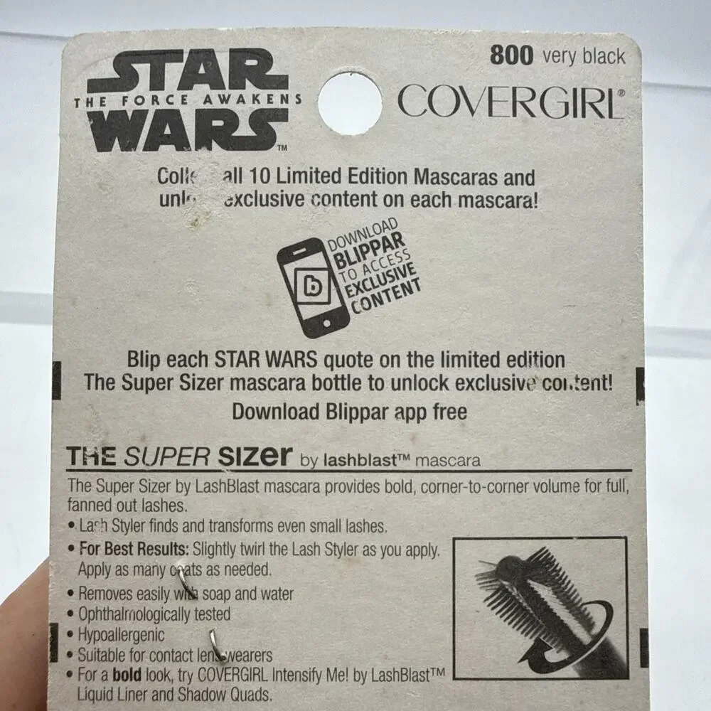 Covergirl Limited Edition Super Sizer Star Wars Mascara Dark And Light Side NIP